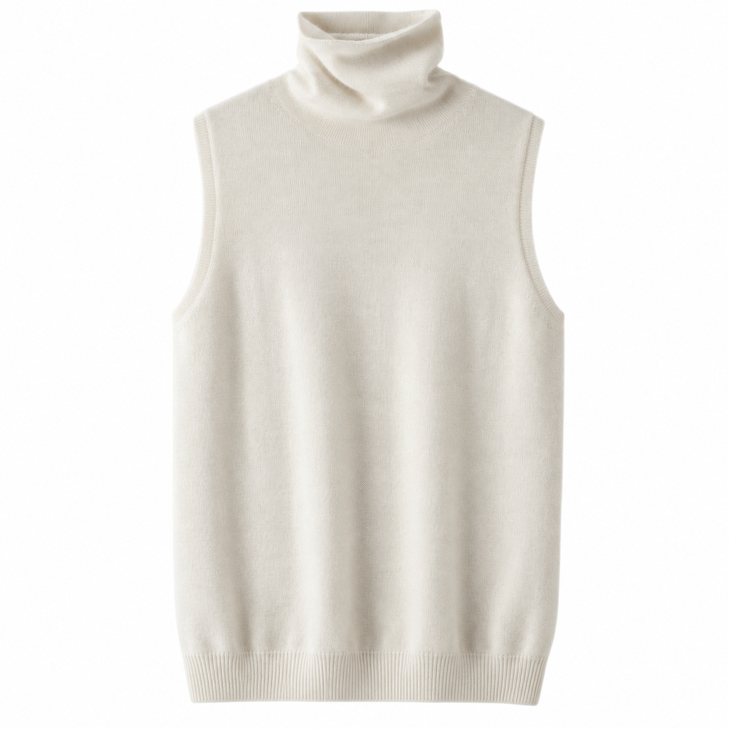 Jersey de cuello alto sin mangas - IVETTE