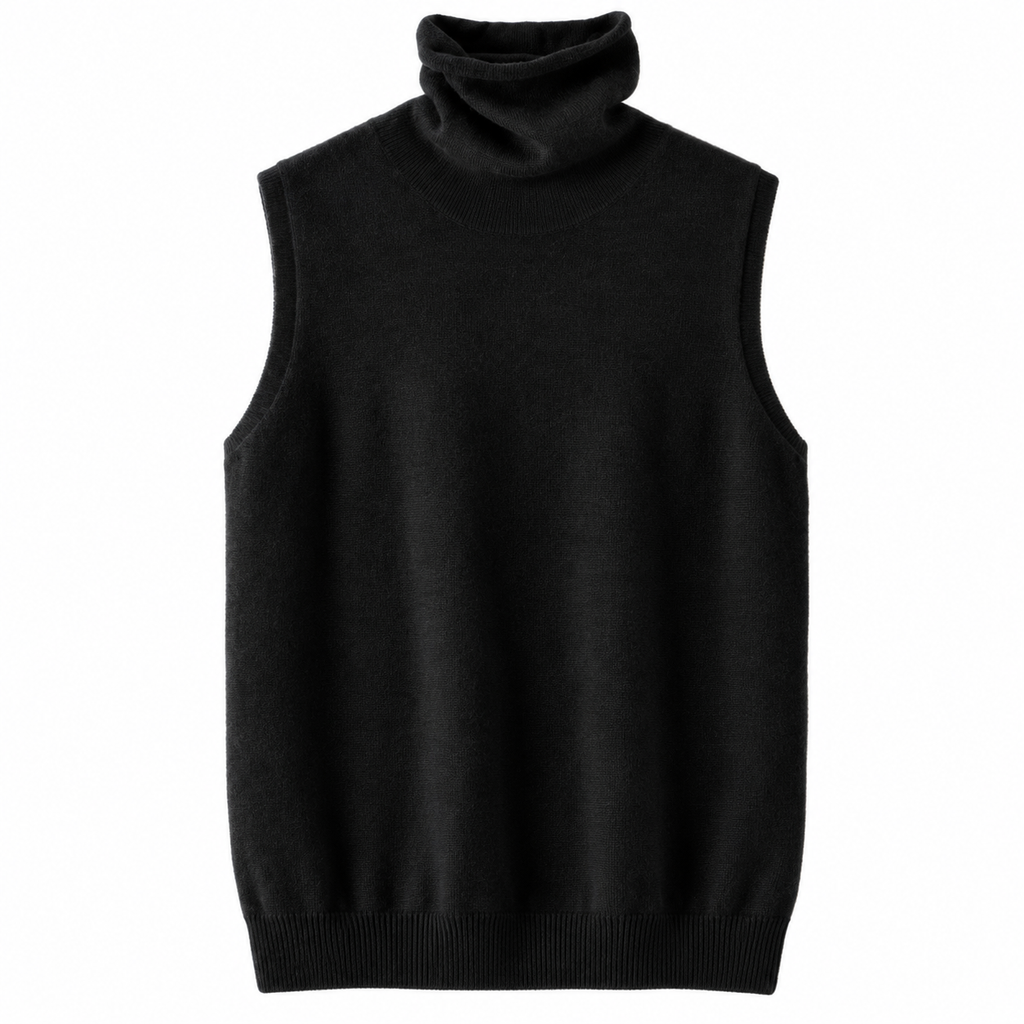 Jersey de cuello alto sin mangas - IVETTE