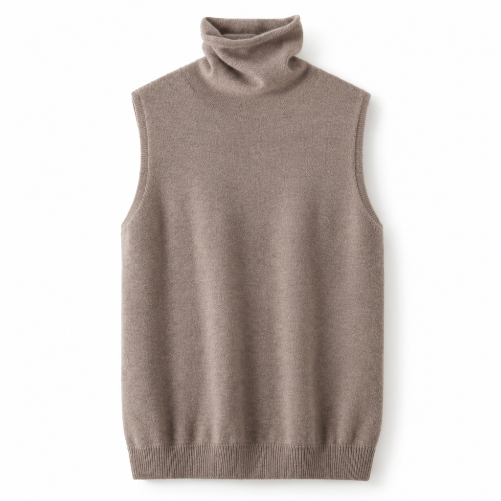 Jersey de cuello alto sin mangas - IVETTE