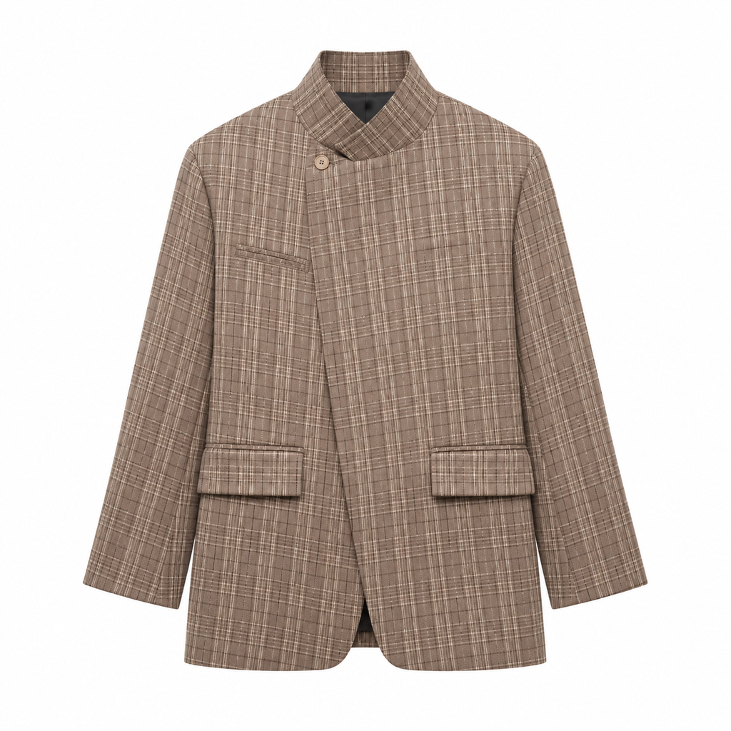 Blazer con cuello mao cruzado - VERONA