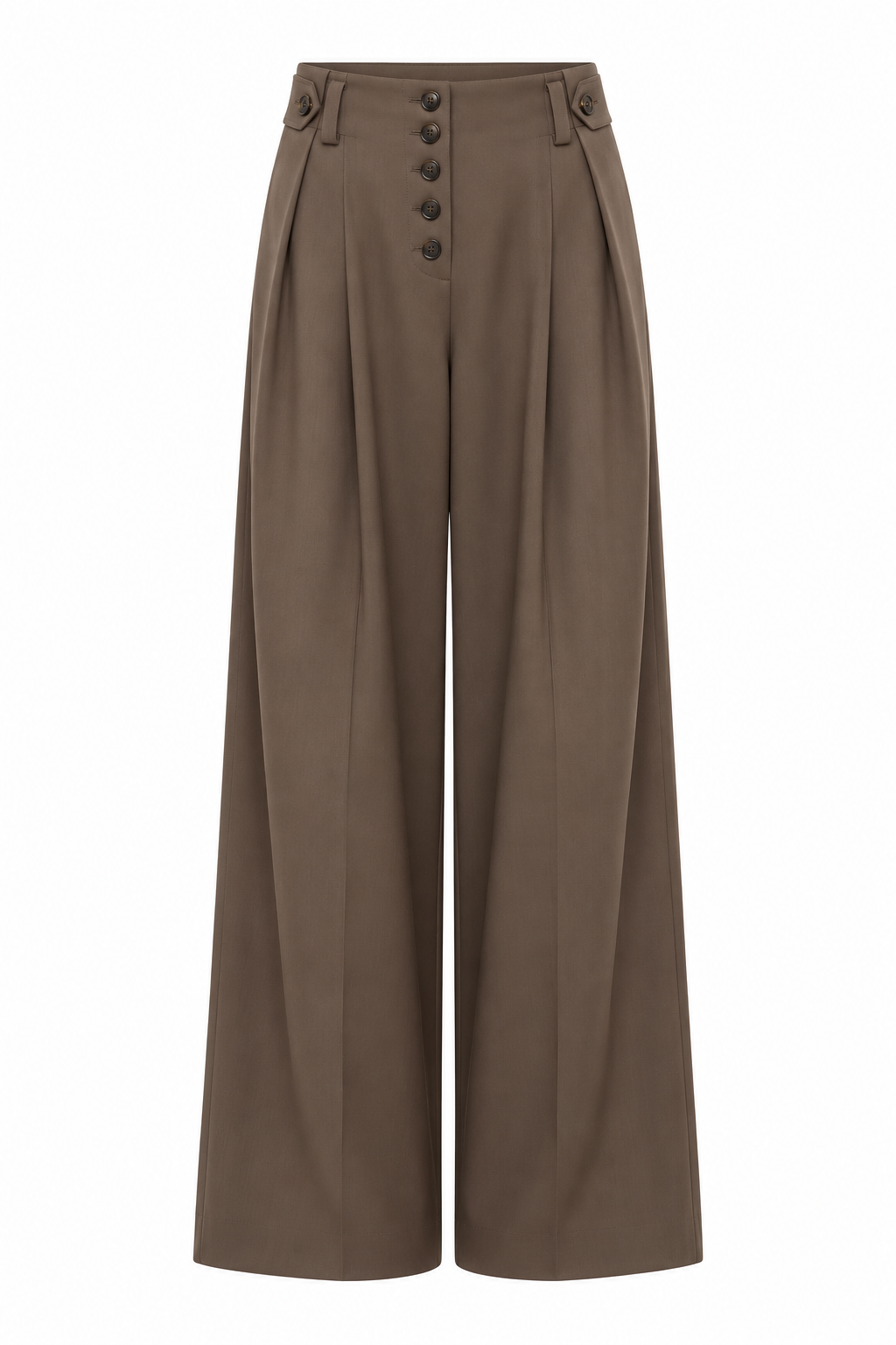Pantalón ancho con pinzas y botones - LORCA
