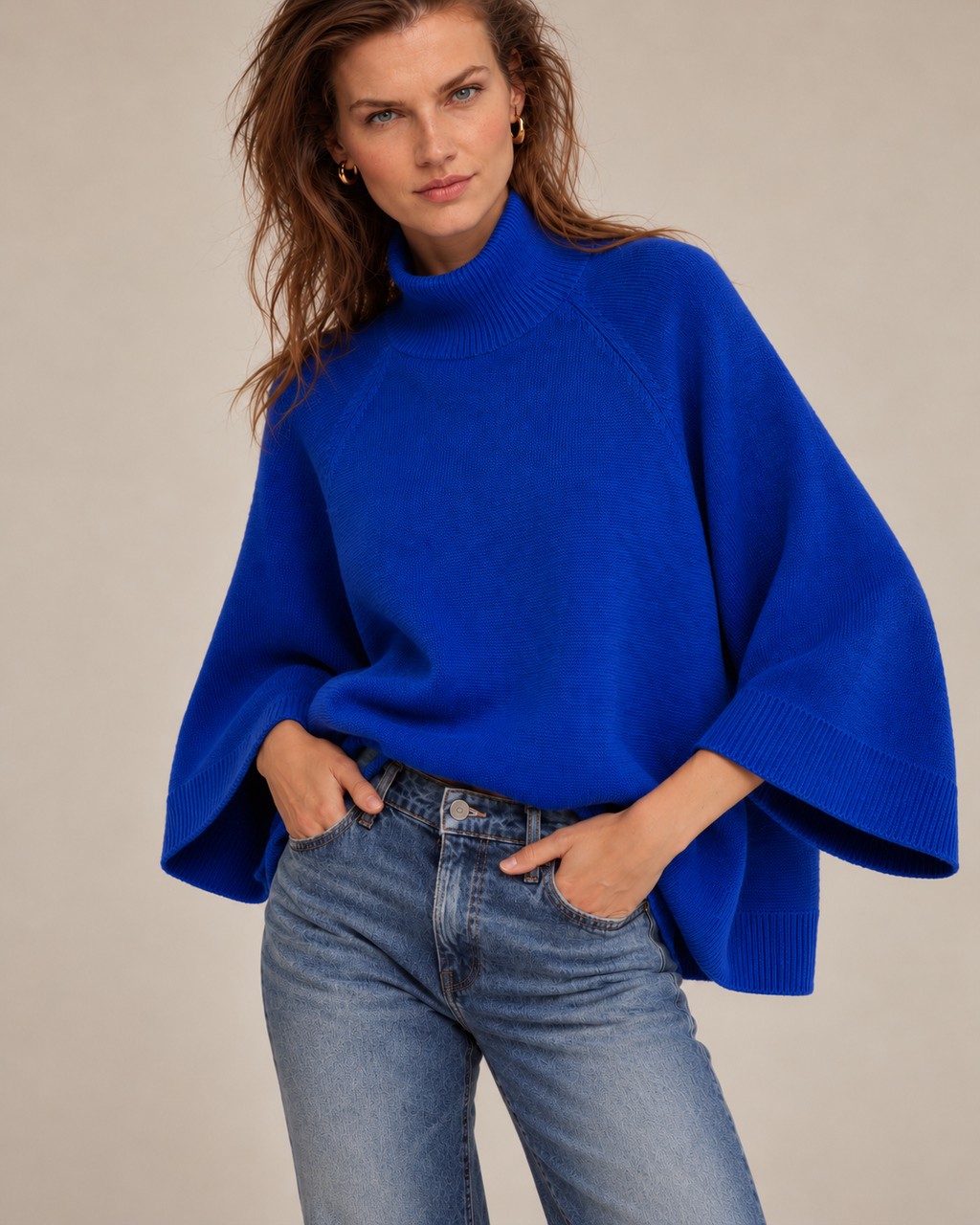 Jersey de punto con cuello alto - YERA
