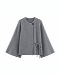 Chaqueta de punto con lazo BRUMA - delantera
