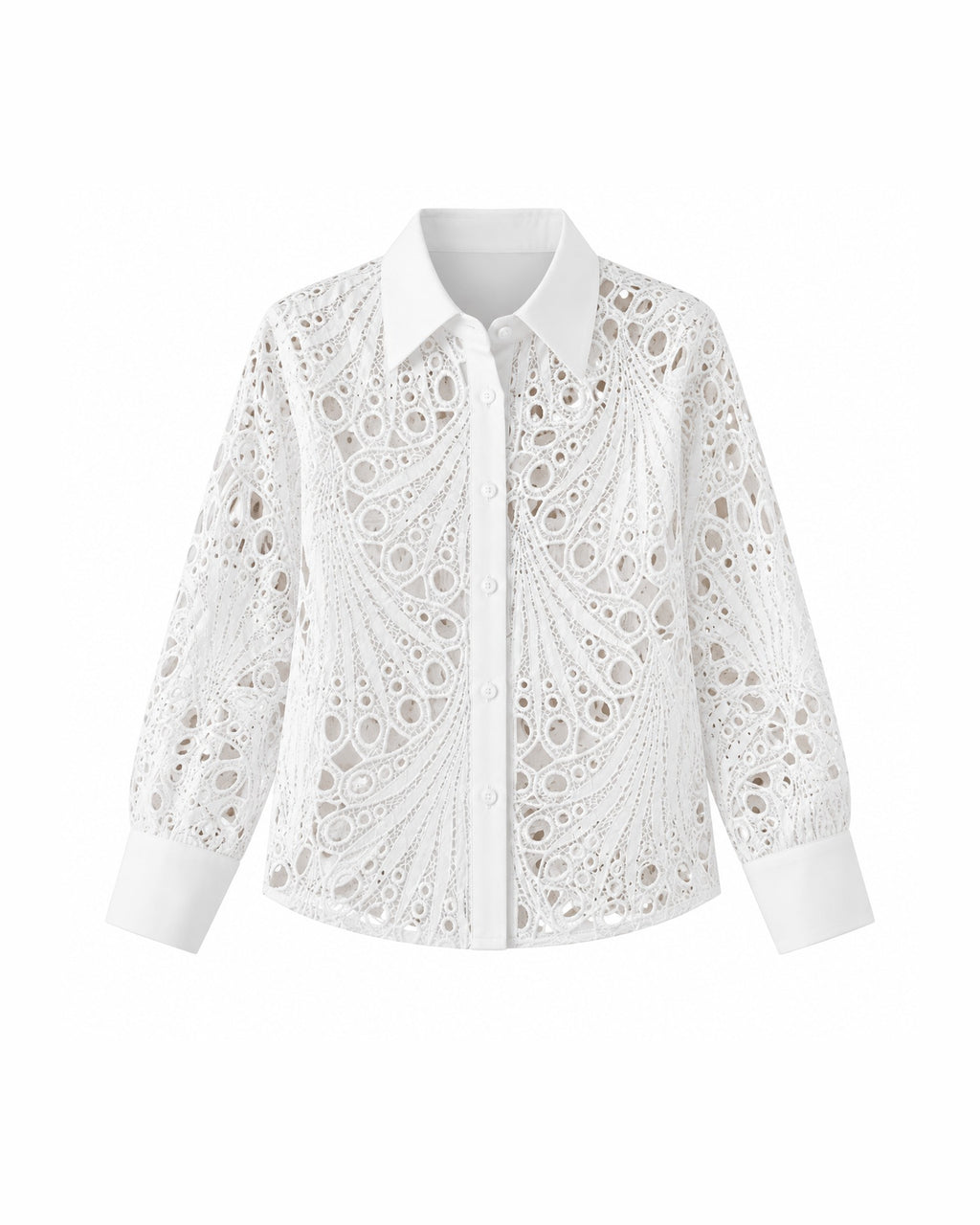 Camisa calada MATY blanca - delante