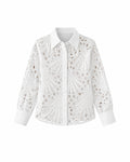 Camisa calada MATY blanca - delante