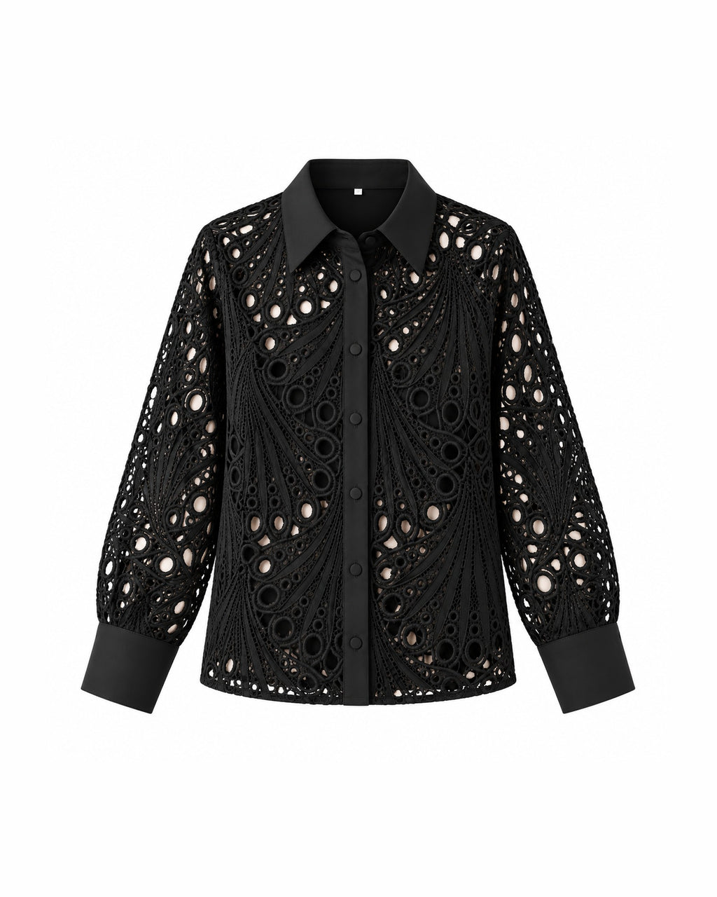 Camisa calada MATY negra - delante