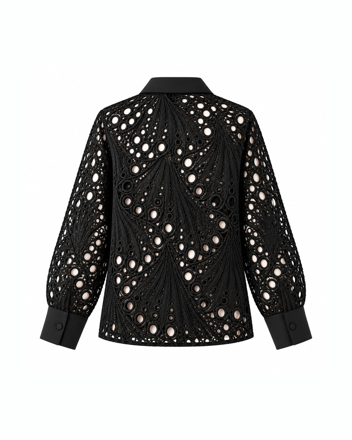 Camisa calada MATY negra - detrás