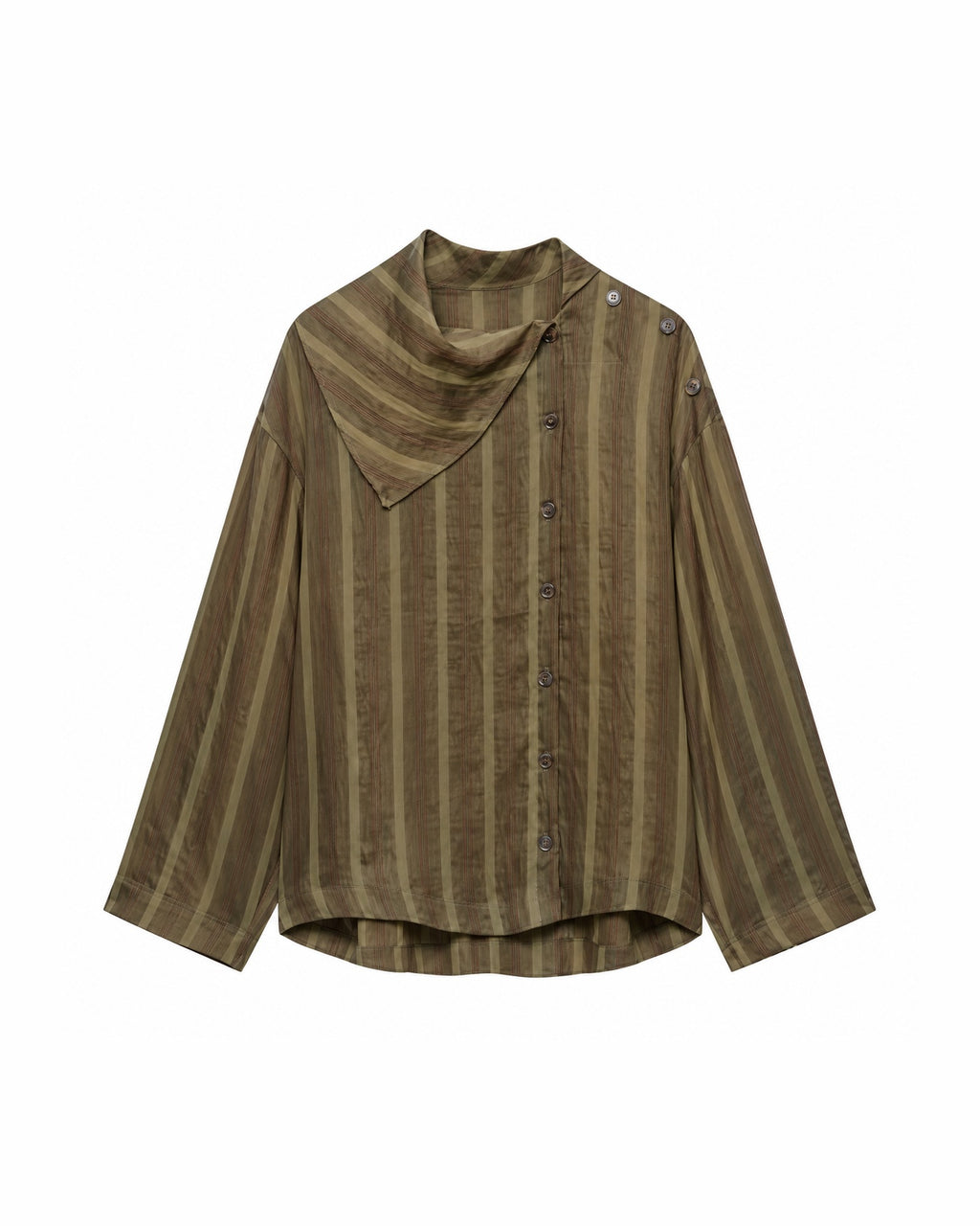 Camisa de rayas con solapa EMETA - delantera