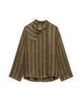 Camisa de rayas con solapa EMETA - delantera