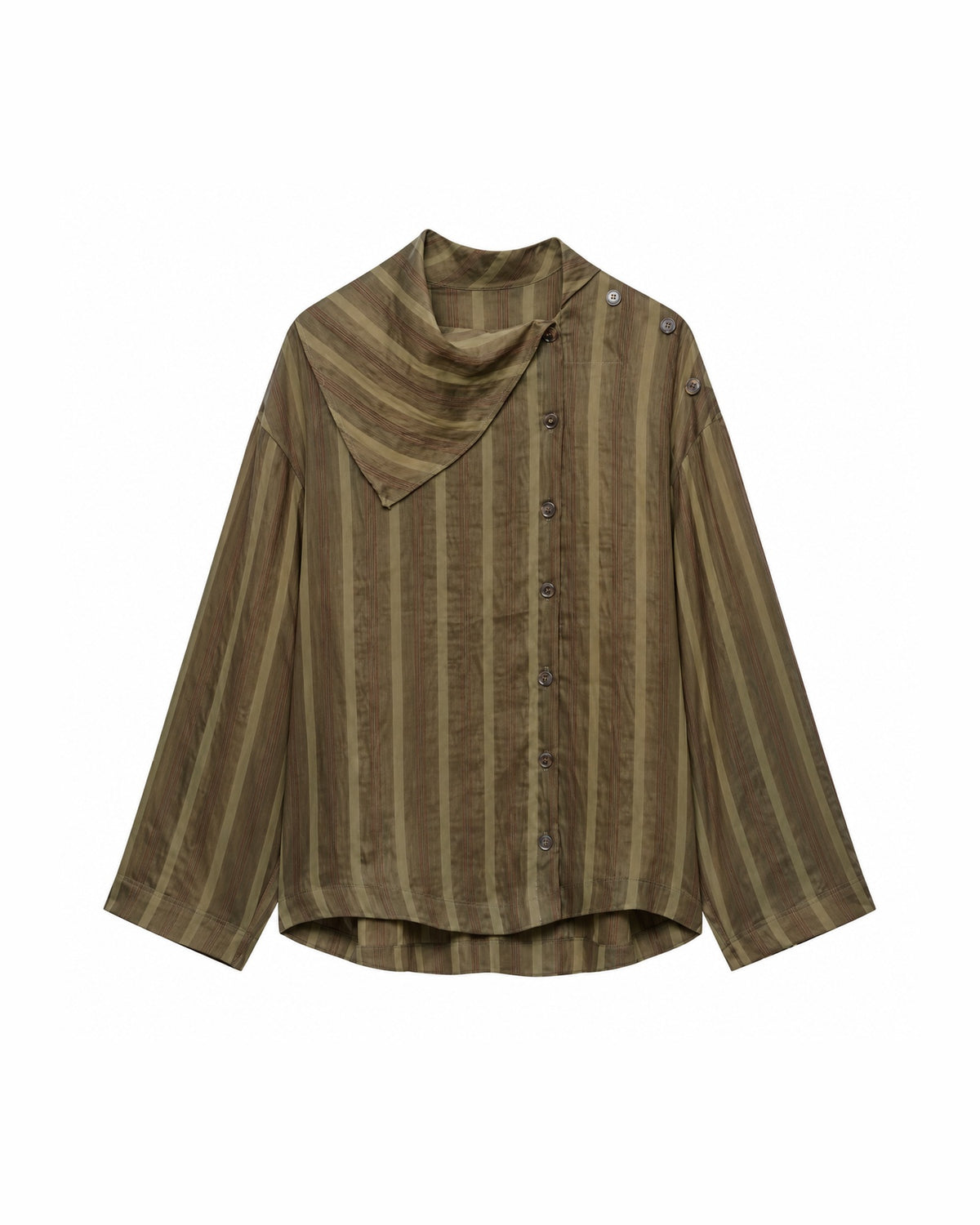 Camisa de rayas con solapa EMETA - delantera