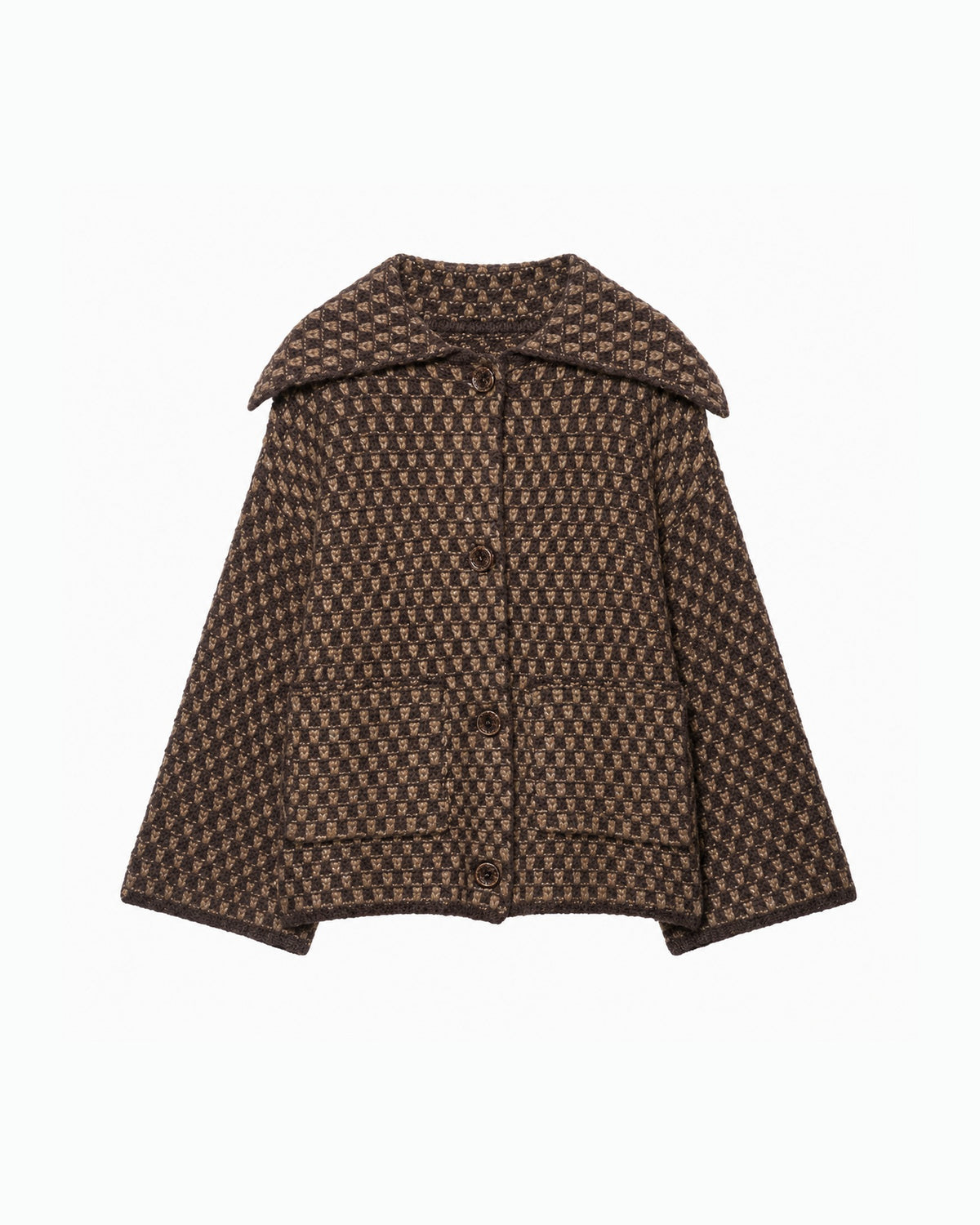 Chaqueta de punto ARIZA marrón