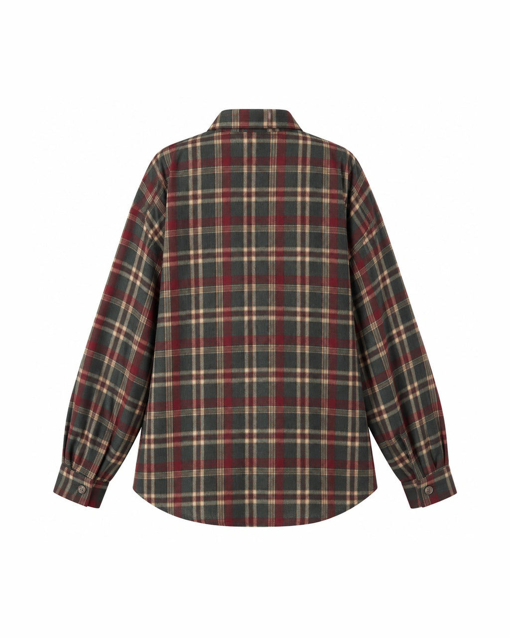 Camisa oversize de cuadros MADAME, espalda