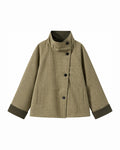 Chaqueta reversible TERRA, lado de cuadros