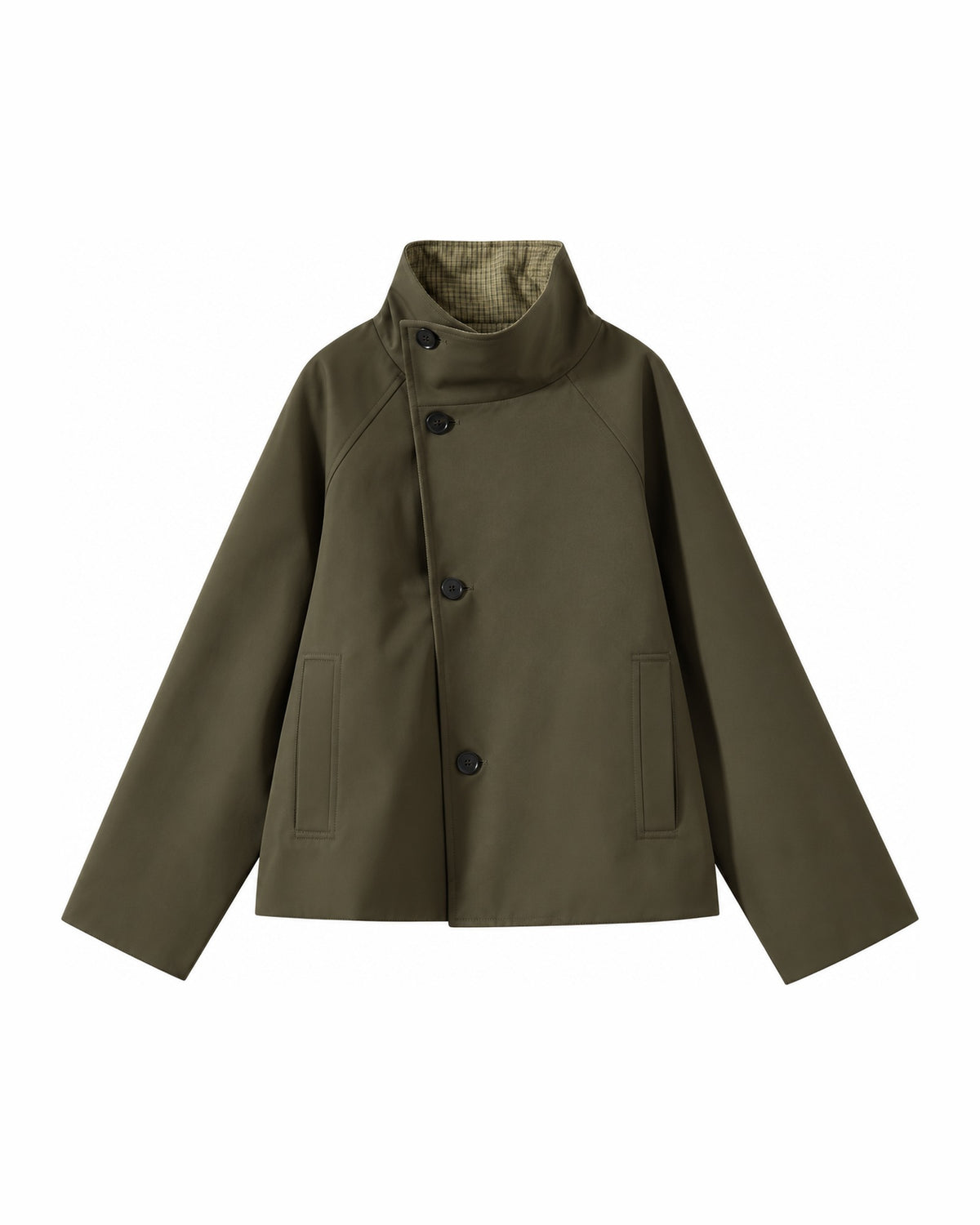 Chaqueta reversible TERRA, lado caqui liso