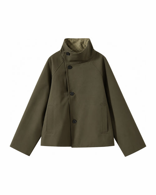 Chaqueta reversible TERRA, lado caqui liso